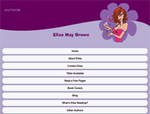 Tablet Screenshot of elizabrownauthor.com